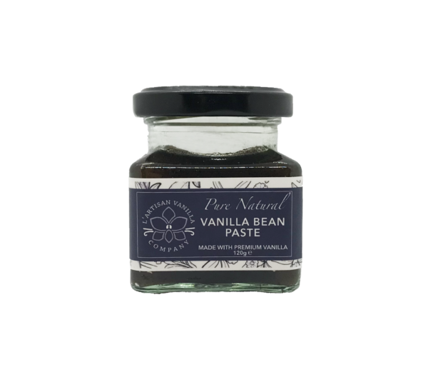 Pure & Natural Vanilla Bean Paste, made with Plant-based Glycerine, 120g